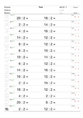 Einmaleins Tests Lernstandserhebung Mathe Klasse 2 Grundschulmaterial De