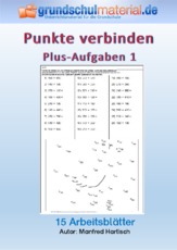 Plus Aufgaben 2 Punkte Verbinden Spielerisch Rechnen Mathe Klasse 3 Grundschulmaterial De