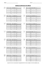Tausendertafel Zum Ausdrucken Kostenlos