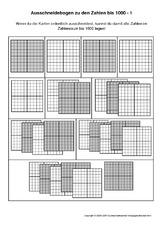 Tausenderbuch Pdf - Tausenderstreifen mit Zahlen - inkl ...