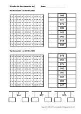 Arbeitsblatter Erweiterung Des Zahlenraums Mathe Klasse 3 Grundschulmaterial De