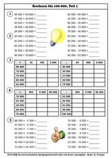 Erweiterung Zr 100 000 Mathe Klasse 4 Grundschulmaterial De