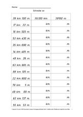 Kilometer Meter Zentimeter Rechnen Mit Grossen Mathe Klasse 4 Grundschulmaterial De
